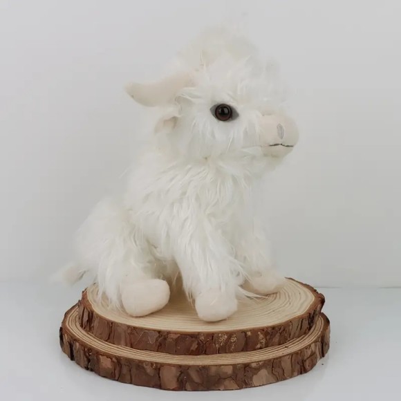 NIB White Highland Cow Plush11'', Cute Cattle Soft Stuffed Animal Hairy … - Picture 5 of 6